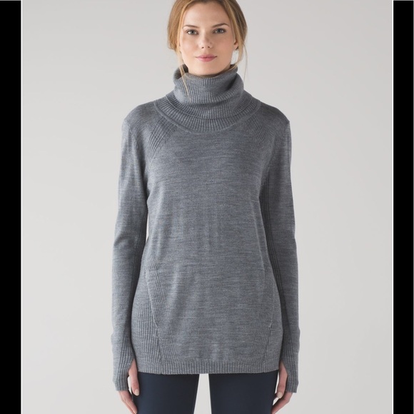 lululemon athletica Sweaters - Lululemon Gray Merino Wool Sweater